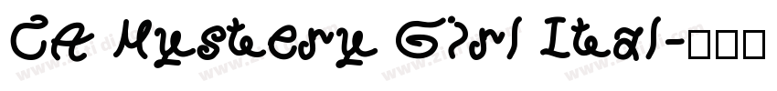 CA Mystery Girl Ital字体转换